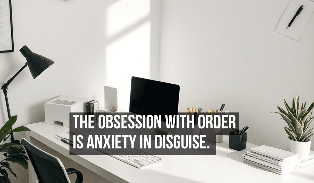 The Obsession With Organizing Everything Is Control Anxiety Dressed Up as Productivity and It Never Actually Helps