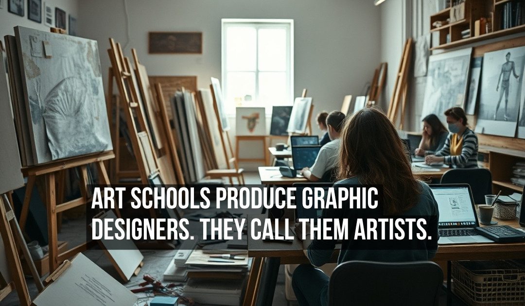 Art Schools Are Charging Two Hundred Thousand Dollars to Produce Graphic Designers and Calling the Result Artists