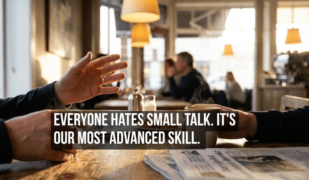 Everyone Hates Small Talk But It Is the Most Sophisticated Social Technology That Human Beings Have Ever Developed