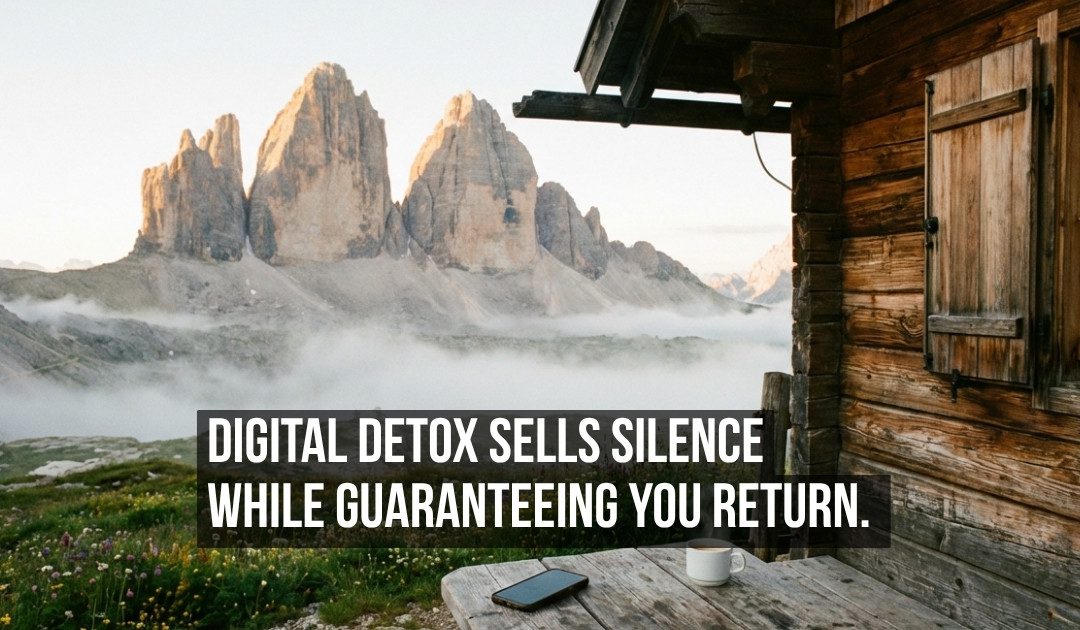 The Digital Detox Industry Makes Billions Selling Escape From a System It Has No Interest in Actually Fixing