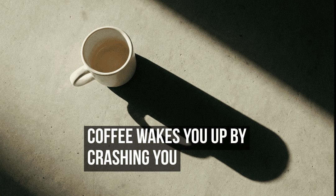 Coffee Wakes You Up by Borrowing Energy You Have Already Spent and the Crash Proves It