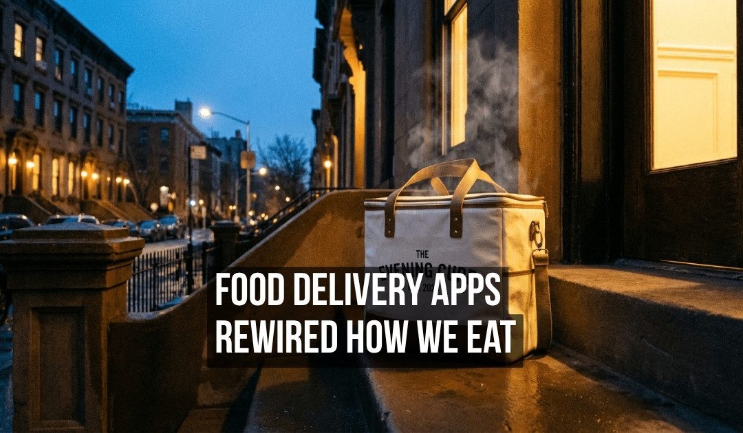 Food Delivery Apps Rewired How We Eat and Quietly Erased Our Relationship With Cooking