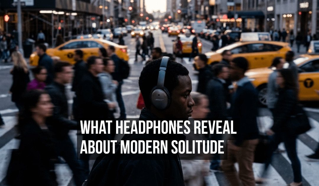What Noise Cancelling Headphones Worn Everywhere Reveal About How Unbearable Modern Urban Life Has Become