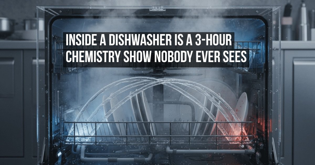 What Actually Happens Inside a Dishwasher During the Cycle That Nobody Ever Watches