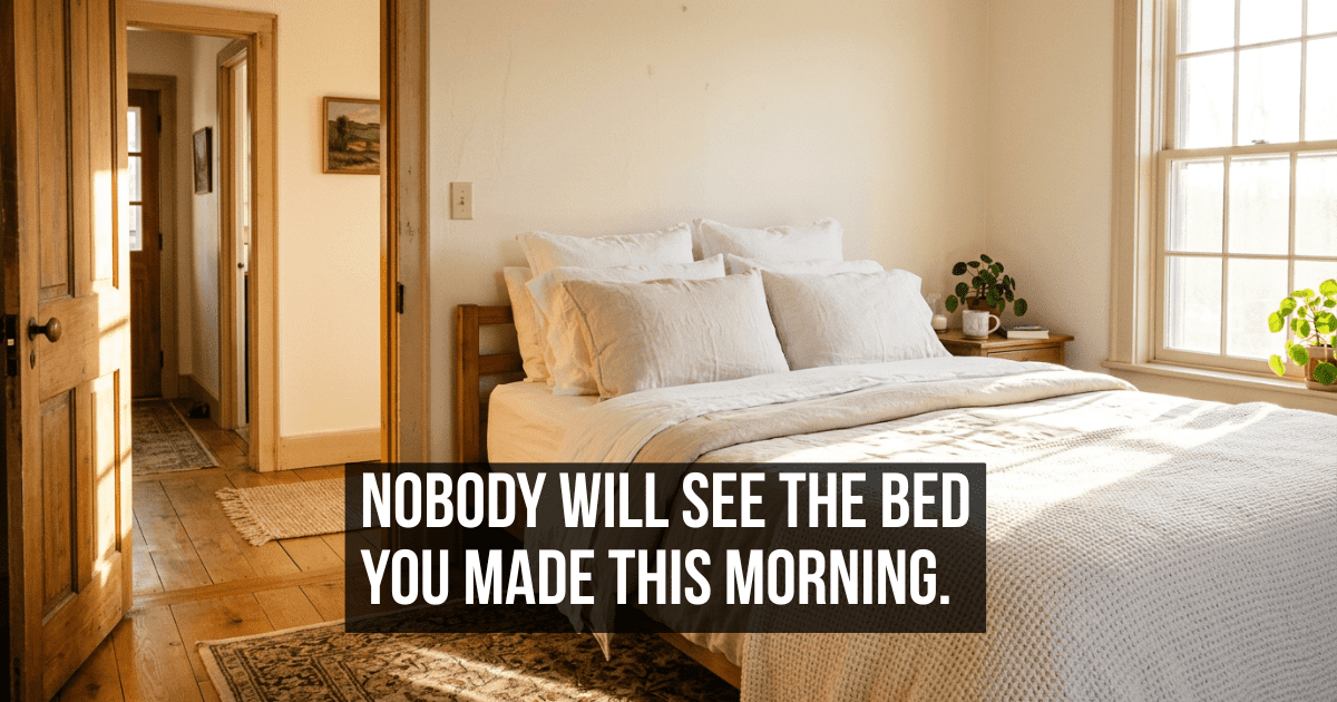 Making Your Bed Every Morning Is Not About Tidiness and Never Was
