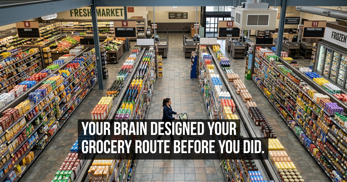 Why You Follow the Exact Same Route Every Time You Go Grocery Shopping