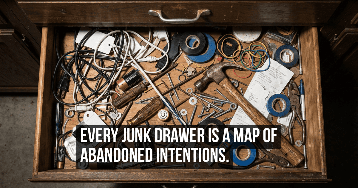 That One Drawer Maps Everything You Started and Never Got Around to Finishing