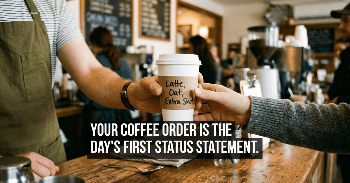 How a Single Coffee Order Became the Most Precisely Engineered Status Signal in Daily Life