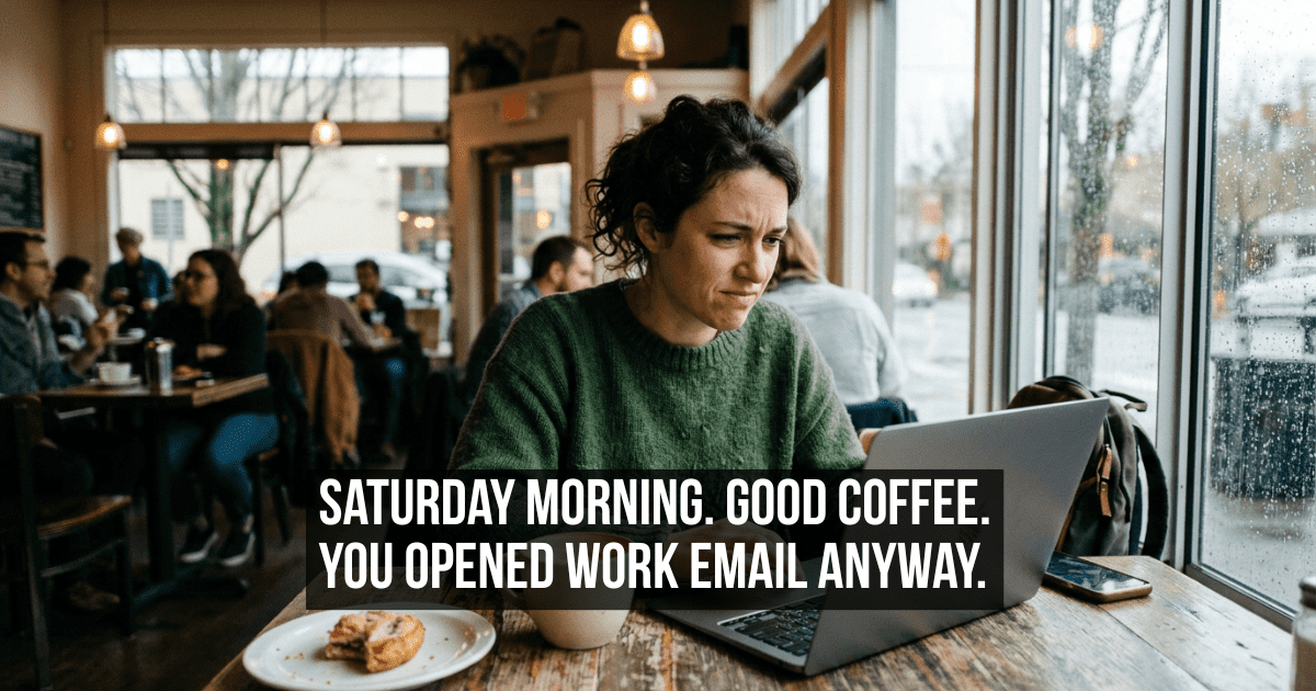 You Check Work Email on Weekends and Tell Yourself It Barely Counts