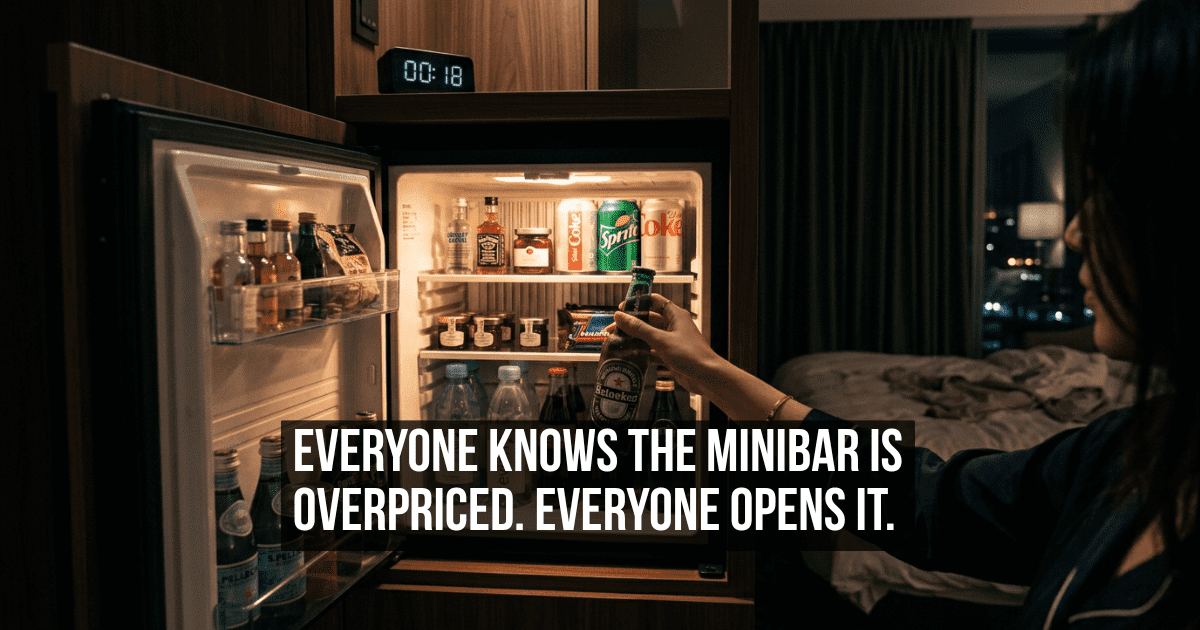 Why the Hotel Minibar Makes No Economic Sense and You Still Open It Every Single Time
