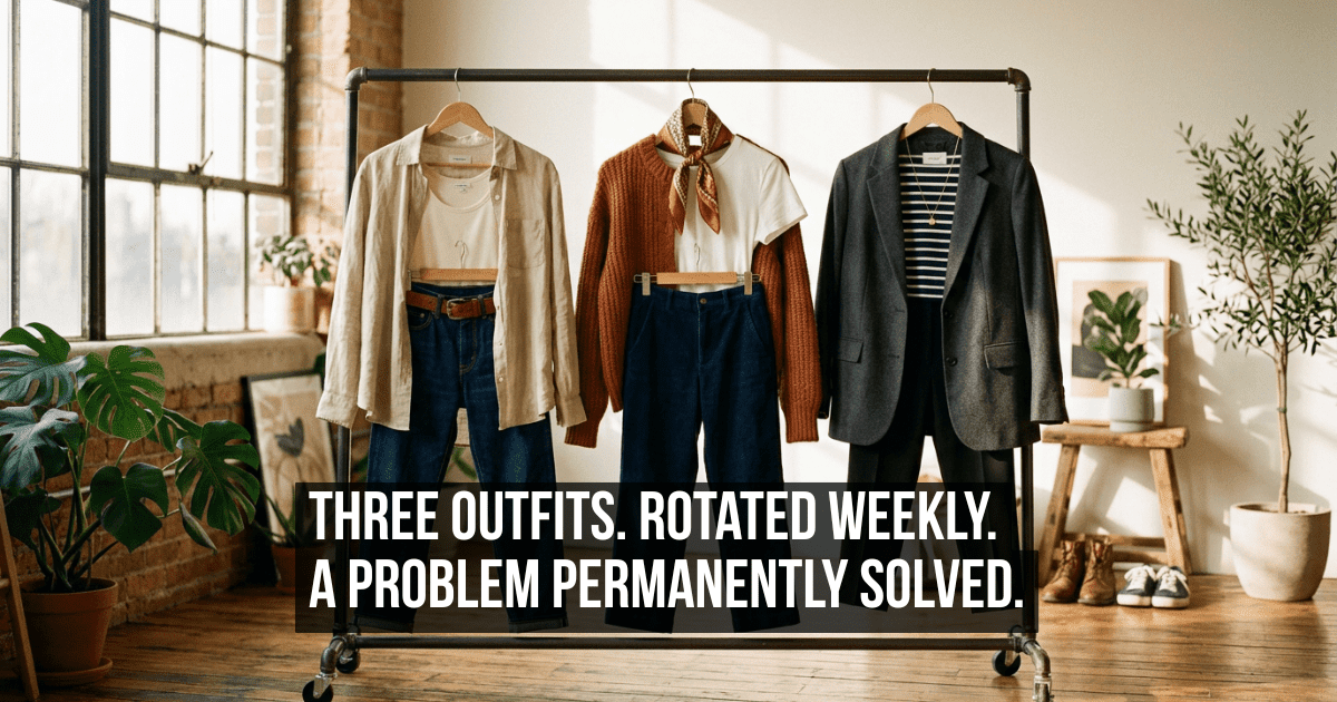 Wearing the Same Three Outfits Every Week Is More Sophisticated Than It Appears