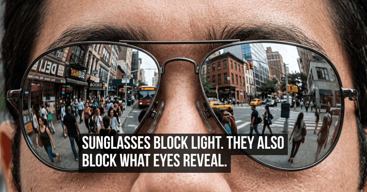 How Sunglasses Became a Tool for Social Invisibility as Much as Protection From the Sun