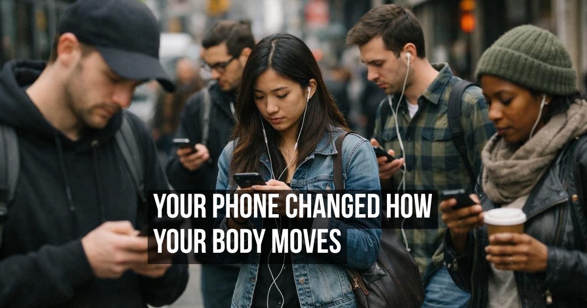 Why Carrying Your Phone in Your Hand All Day Changed Your Posture, Gait, and Peripheral Vision