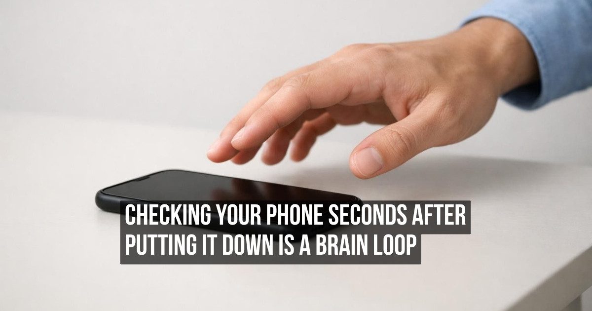 Why You Check Your Phone Immediately After Putting It Down Three Seconds Ago