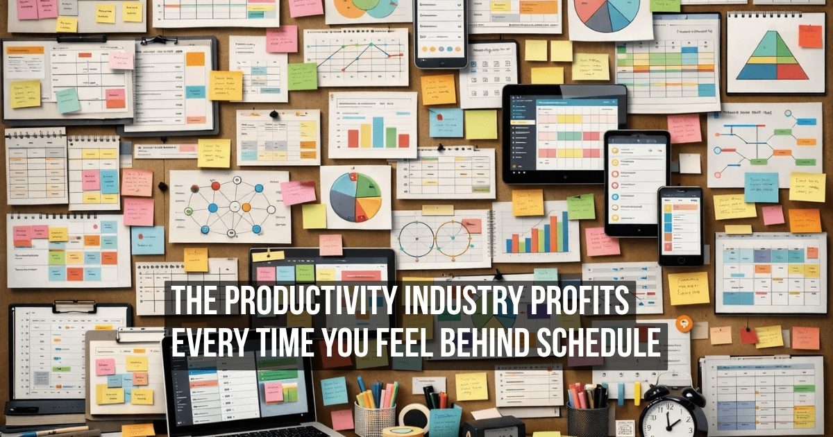 The Productivity Industry Cannot Survive Unless You Always Feel Behind Schedule