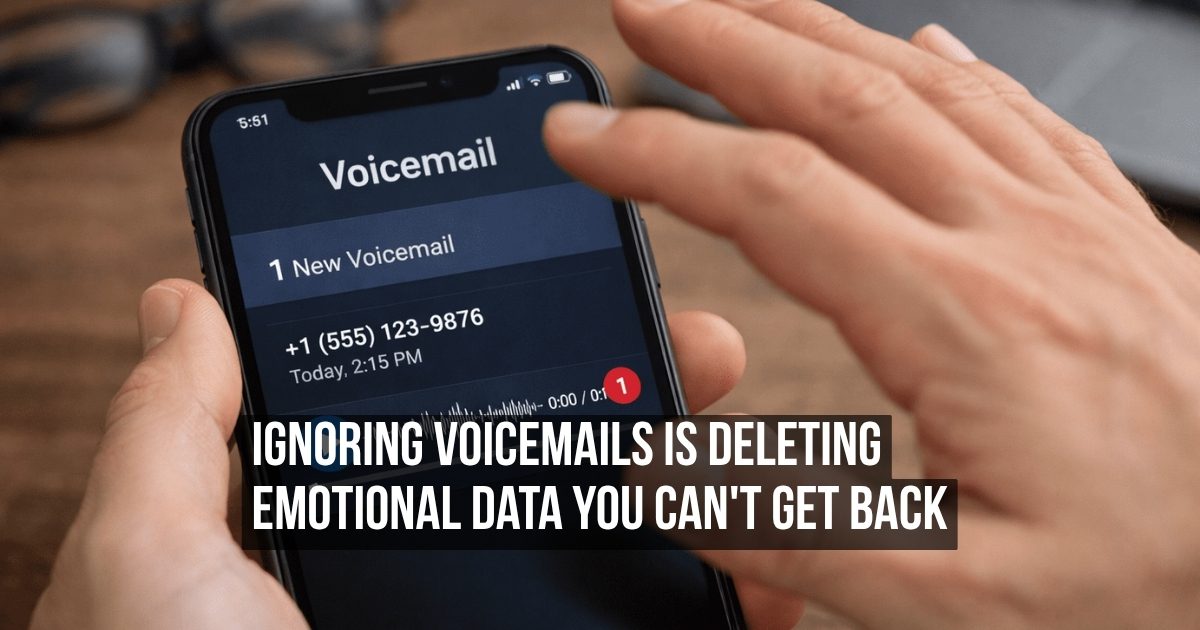 Why Voicemail Deserves a Comeback and Your Habit of Ignoring It Is Costing You More Than You Think