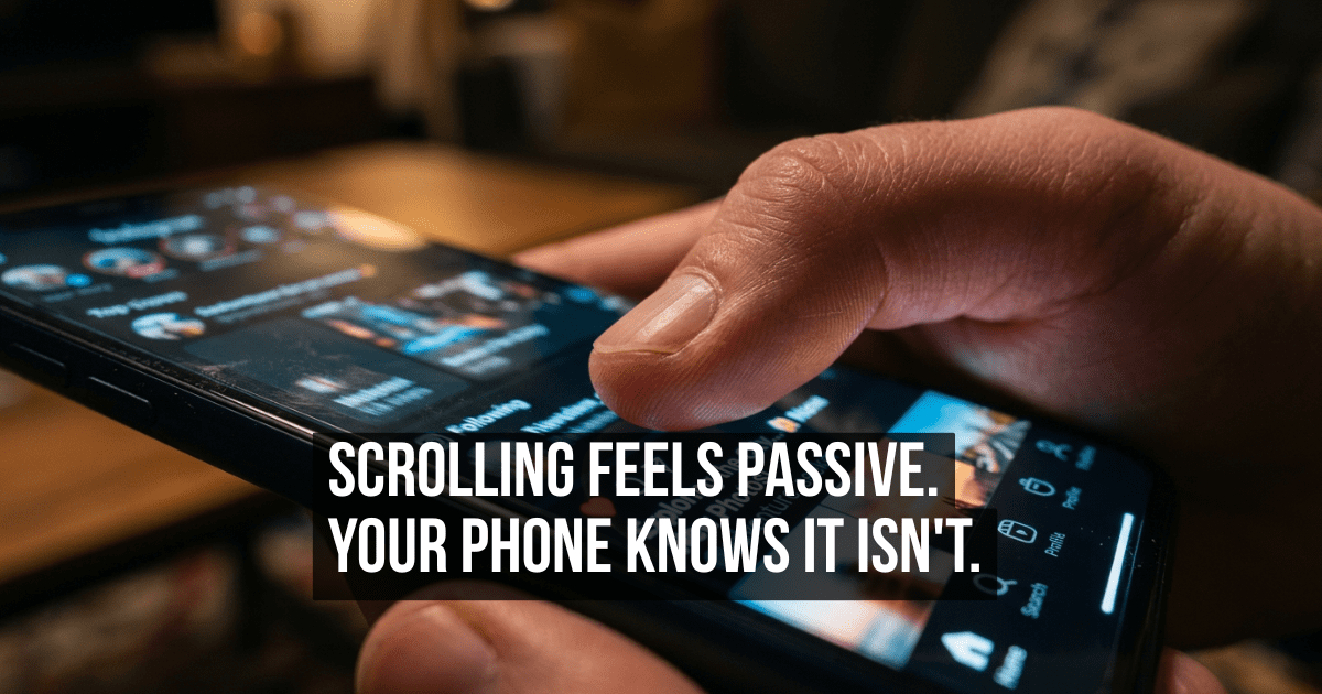 Why Mindlessly Scrolling Through Your Feed Is the Most Deliberate Thing You Do All Day
