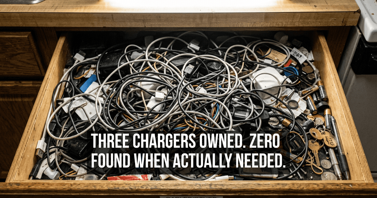 You Own Multiple Chargers and Cannot Find One When You Actually Need It